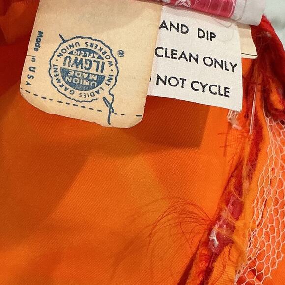 Nadine Vintage 60s 70s Red White Lace Ruffle Formal Prom Prairie Dress Size 5 - Picture 14 of 16